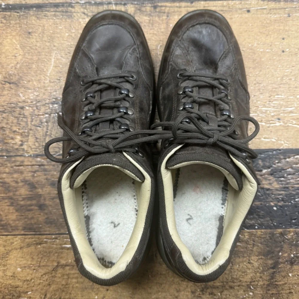 LOT 2 Lowa Renegade II LL Lo Men's Hiking Boots Brown Leather Size US‎ 12 EU 46